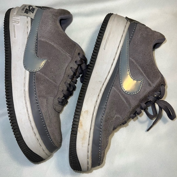 Nike Air Force 1 Jester Low, Gunsmoke gray, Suede, size 7 - Picture 5 of 7